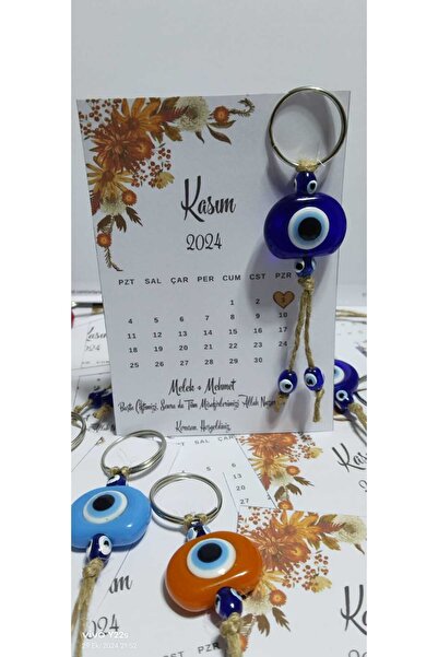 ORYO Breloc norocos cu mărgele de ochi rău pentru felicitarea de Anul Nou 202...