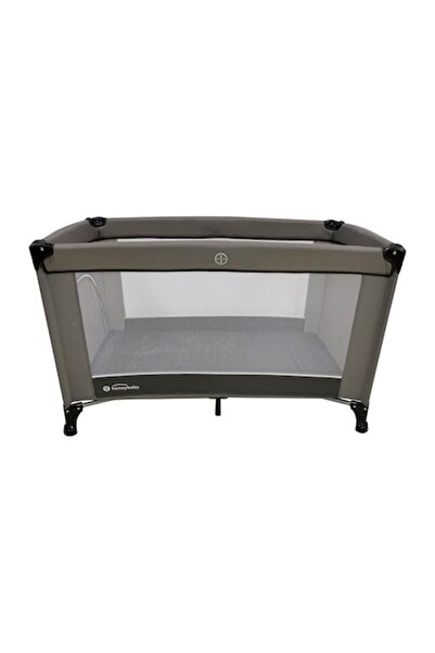 honey baby Детско кошарче с прозорец, сиво, 120x65x78 см