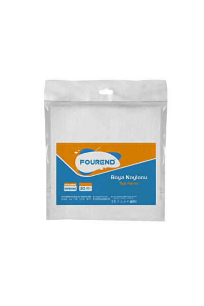 Fourend 30 Adet Kuaför Saç Boyama Önlüğü Tek Kullanımlık Boya Naylonu