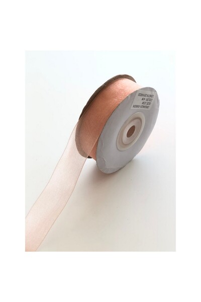 Fiyonks Atölye Organza Decoration Ribbon 2 cm Wide, 1 Ball, 22 Meters Long