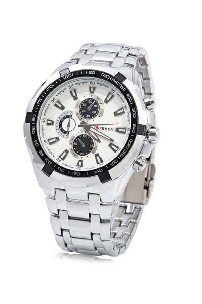 Curren Men's Water Resistant Stainless Steel Analog Watch 8023