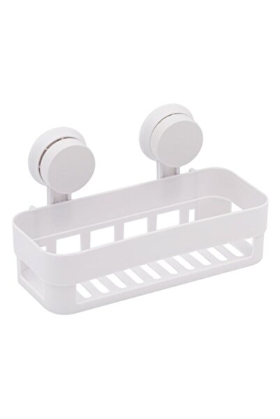 OEM Suport Zola®, plastic alb cu ventuze, pentru baie, 26x11x7 cm