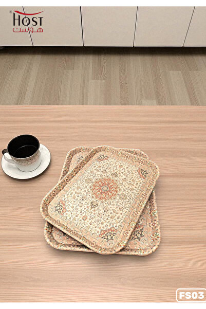AL-HMAMMAMI Elegant decorative two-piece serving tray set