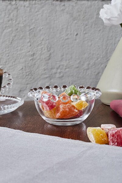 MadaMelya Beaded Glass Bowl Single