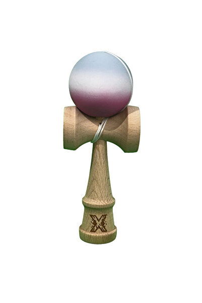 VİBE Kendama X, Rubber Grip, 18 cm, Pink/White/Grey