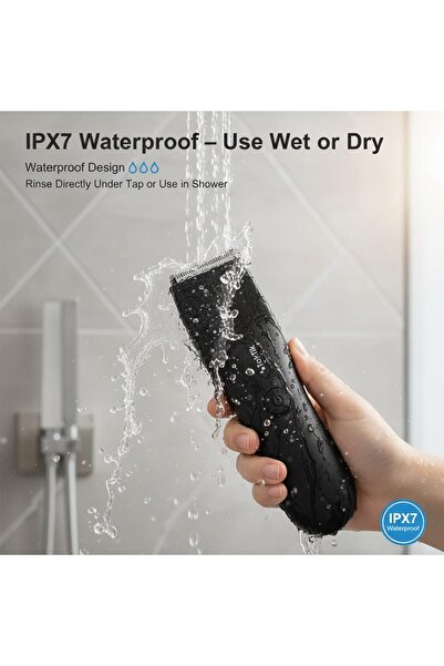 TAKTİK Body Hair Trimmers for Men – Waterproof Rechargeable Grooming Trimmer with SkinSafe Ceramic