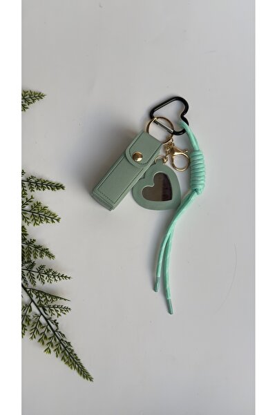 EG-BAGSS Lipstick with Case and Mirror Case Accessory, Charm, Keyring