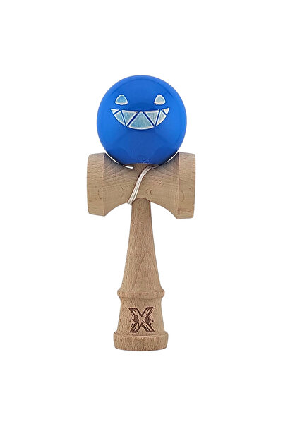VİBE Kendama X, Limited Crazy Smile, Super Sticky, 18 cm, Blue