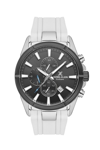 Daniel Klein Dke.1.10691-3 White Silicone Cord Men's Wristwatch