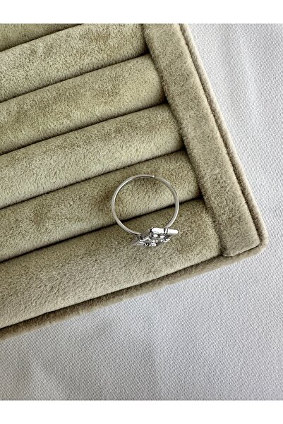 ringbox Silver Color Quadrilateral Vintage Steel Ring