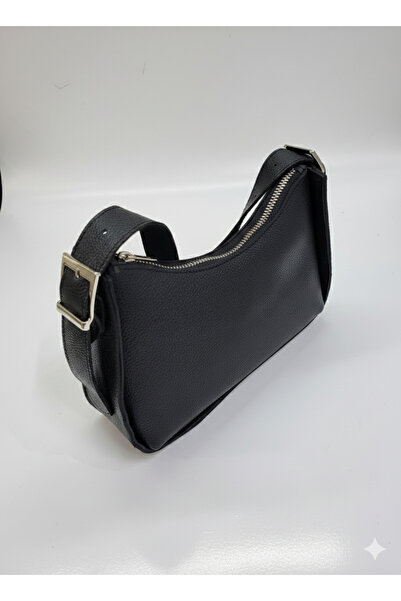 aysefe Τσάντα ώμου από γνήσιο δέρμα χειροποίητη μπαγκέτα