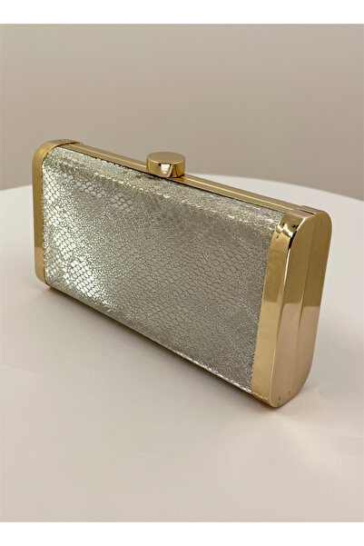 Biçanta Βραδινό φόρεμα με χρυσό μεταλλικό σκελετό, τσάντα γάμου, αρραβώνας, αποφοίτηση