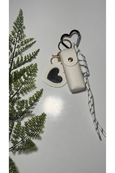 EG-BAGSS Lipstick with Case and Mirror Case Accessory, Charm, Keyring