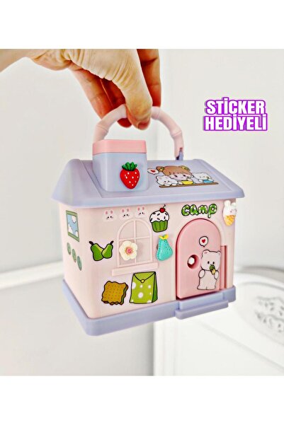 PEKİBU КЛЮЧОВИЙ СТІКЕР З ПОДАРУНКОМ ВЕСЕЛА ДИТЯЧА СКАРБНИЧКА РОЖЕВИЙ КОЛІР