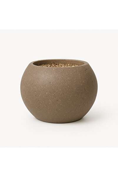 MARINOHOME Decorative ball-shaped basin – brown spray