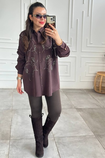 Yağmur Butik Beli Lastikli Çelik Örme Tayt Pantolon