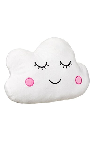 OEM Decorative pillow with zipper, white cloud design, 37x25 cm