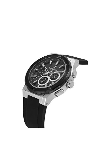 Daniel Klein Dk.1.13997-1 Black Silicone Cord Men's Watch