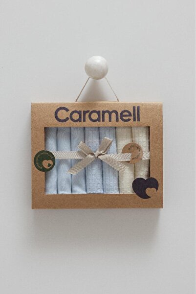 Caramell 100% Cotton Soft Color Handkerchief Crml.Mnd1597 Blue