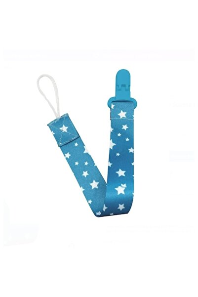 OEM Pacifier Clip Blue with White Stars