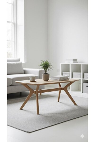 Rual Salon Orta Sehpa İskandinav Tarz Modern Sade Şık Orta Sehpa 55x70cm Komp...