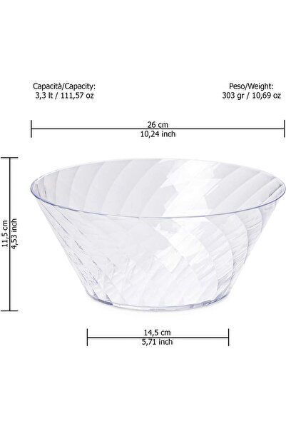 Omada Boluri -- Bol DIAMOND d.26 cm - Transparent