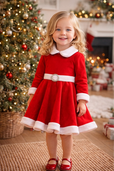Inovius Velvet Christmas Dress - PTY3303