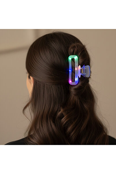 Ma.re accessories LED Işıklı Şeffaf Saç Tokası – Renk Değiştiren Işık Efektli