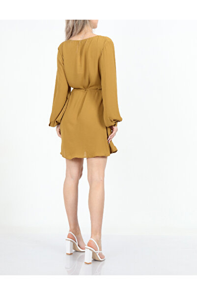 Jacqueline De Yong Short dress, Mustard