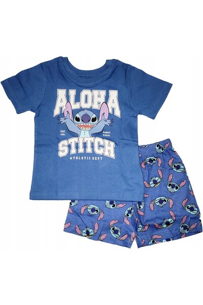 Lilo & Stitch Short-sleeve cotton pajamas, Stitch Aloha