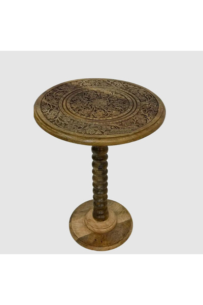 Tasamem Dafia Indian wood corner table