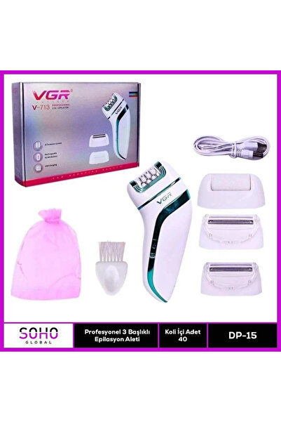 AyrStore Profesyonel 3 Başlıklı Epilasyon Aleti