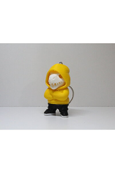 3DMakineSepeti بغطاء رأس سلسلة مفاتيح دينو