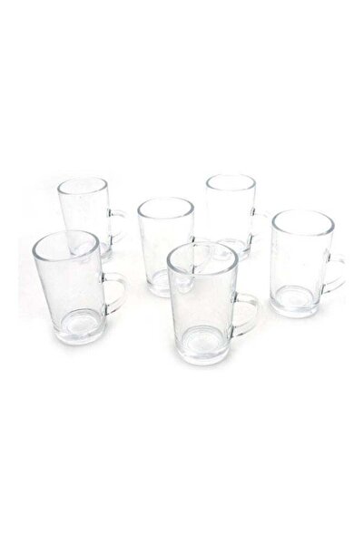Dania 6-piece transparent tea cup set 42x26cm
