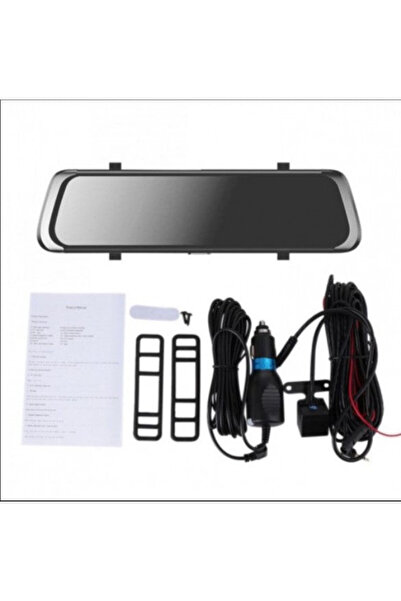 OEM 9.66inch 1080p Dual Lens Touchable Screen Car Recorder With Back-up Camera Function Hd Night Vision