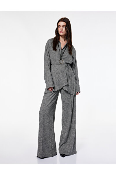 Koton X Şahika Ercümen - Flannel Fabric Loose Fit Winter with Pockets Palazzo Pants