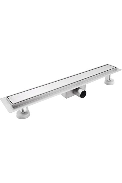 Sunrik Rigolă de duș subțire din oțel inoxidabil de 110 cm cu sifon la 360° și filtru de păr, 40 l/min