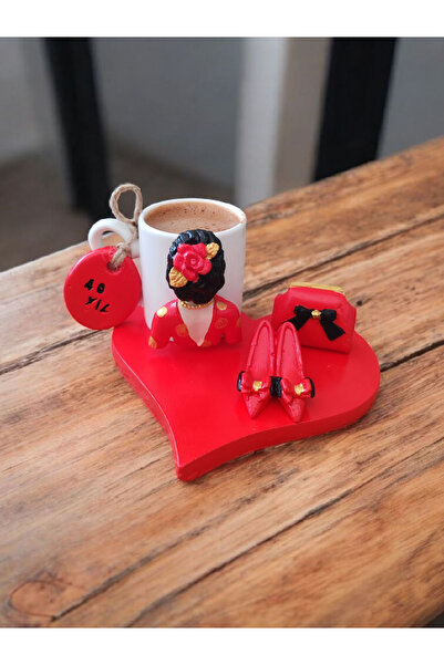 RivelCandle طقم قهوة الحب الأحمر لشخص واحد