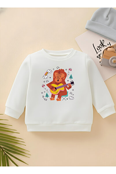 CDA Muzician premium Monkey pentru copii unisex Swea tricou