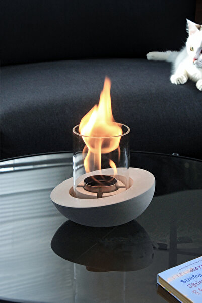 BOROSİLLA Beton Şömine Yedek Cam Borusu 10x12CM