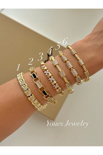 YOUES JEWELRY سوار نسائي فاخر من CM Lüx Premıum Kuyumcu لا يفقد لونه