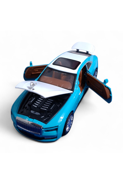 Vision XXI ROLLS-ROYCE SPECTRE metal model, Die-Cast, lights and sounds, scale 1:32, 16 cm, turquoise
