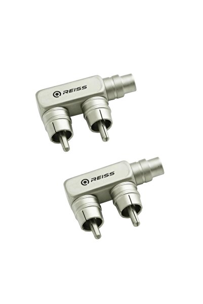 Reiss Audio Rs-GL2M1F Metal Y Fiş - Profesyonel Kaliteli- 2 Adet amfi y kablo