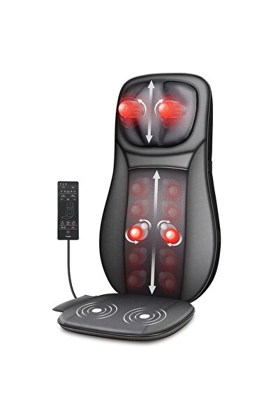 Byanes Ovmalı Isıtmalı Masaj Koltuğu Minderi Boyun Masaj Yastığı Eklentili Ma...