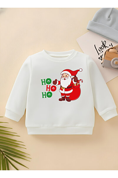 CDA سويت شيرت هوهوهو سانتا كلوز للأطفال للجنسين