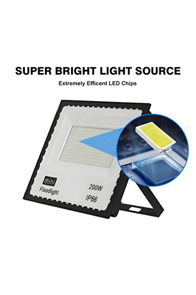 Teknova Teknova LED projector, mini 50W 6500k, white and strong light