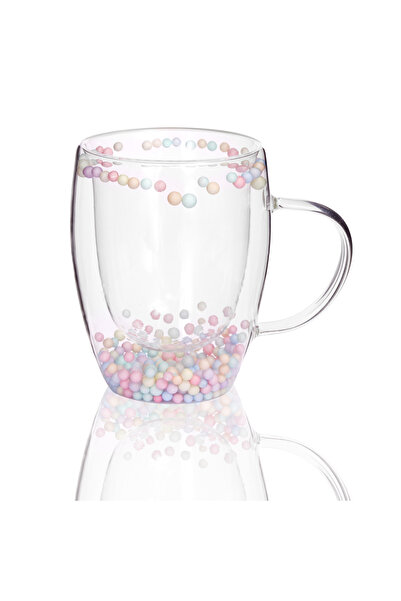 Malooki 350 ml Glass Mug with Beads
