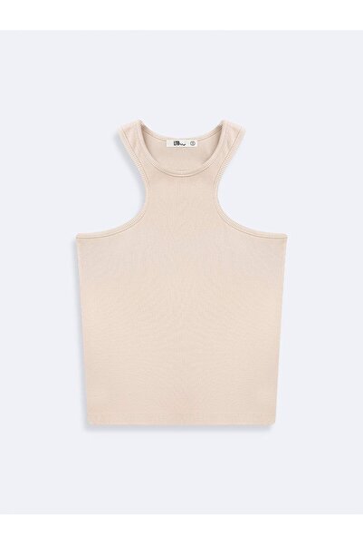 Ltb Αμάνικο κοτλέ Basic Cream Αμάνικο