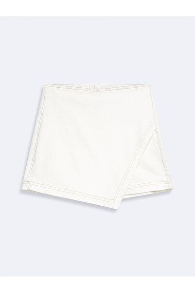 Ltb Shara Basic Blue Jean Shorts Skirt with Zipper on the Back