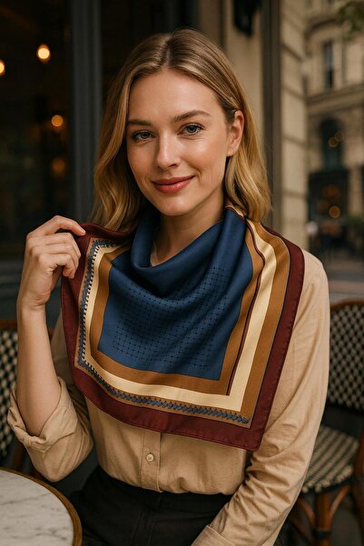 BALIENTE FLR14 Eșarfă de damă cu model 90x90 cm